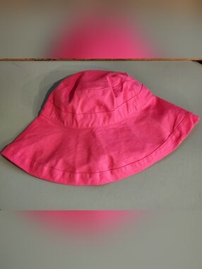 New NWOT Simplicity Women's Hot Pink Drawstring Bucket Sun Hat